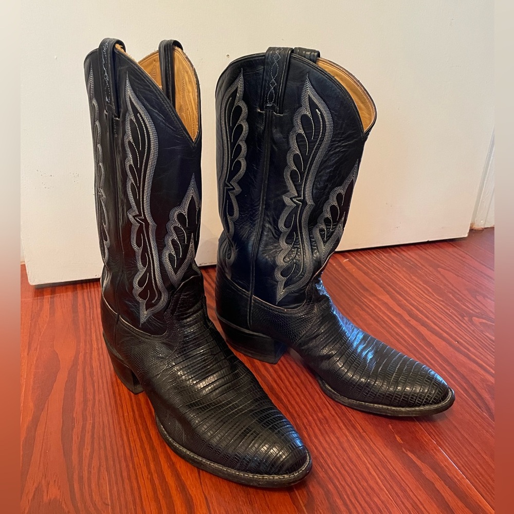 Vintage Tony Lama Leather Cowboy Boots